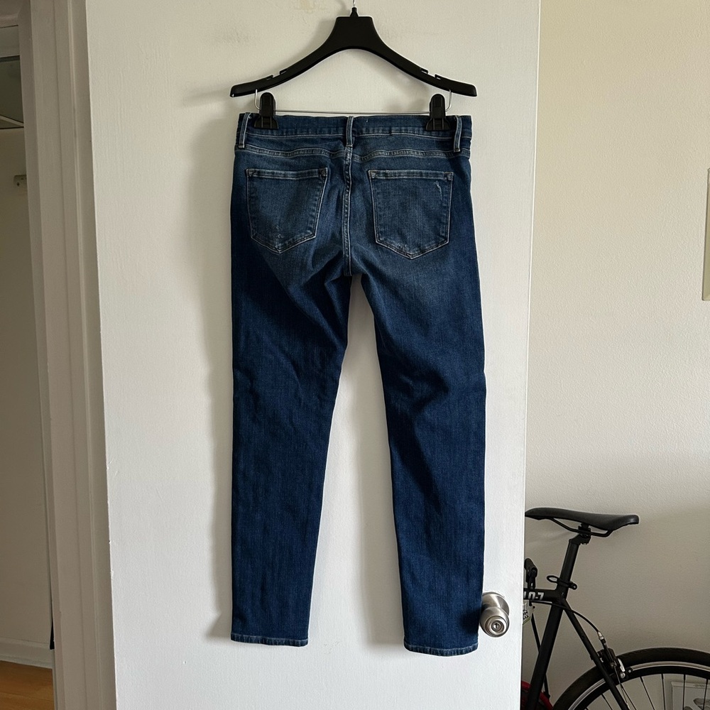 FRAME Designer Denim Classic Le Garçon Mid Rise Slim Fit Jeans size 27 EUC - Picture 4 of 8